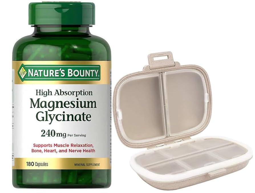 NATURE'S BOUNTY MAGNESIUM GLYCINATE 240MG X 180 CAPSULES