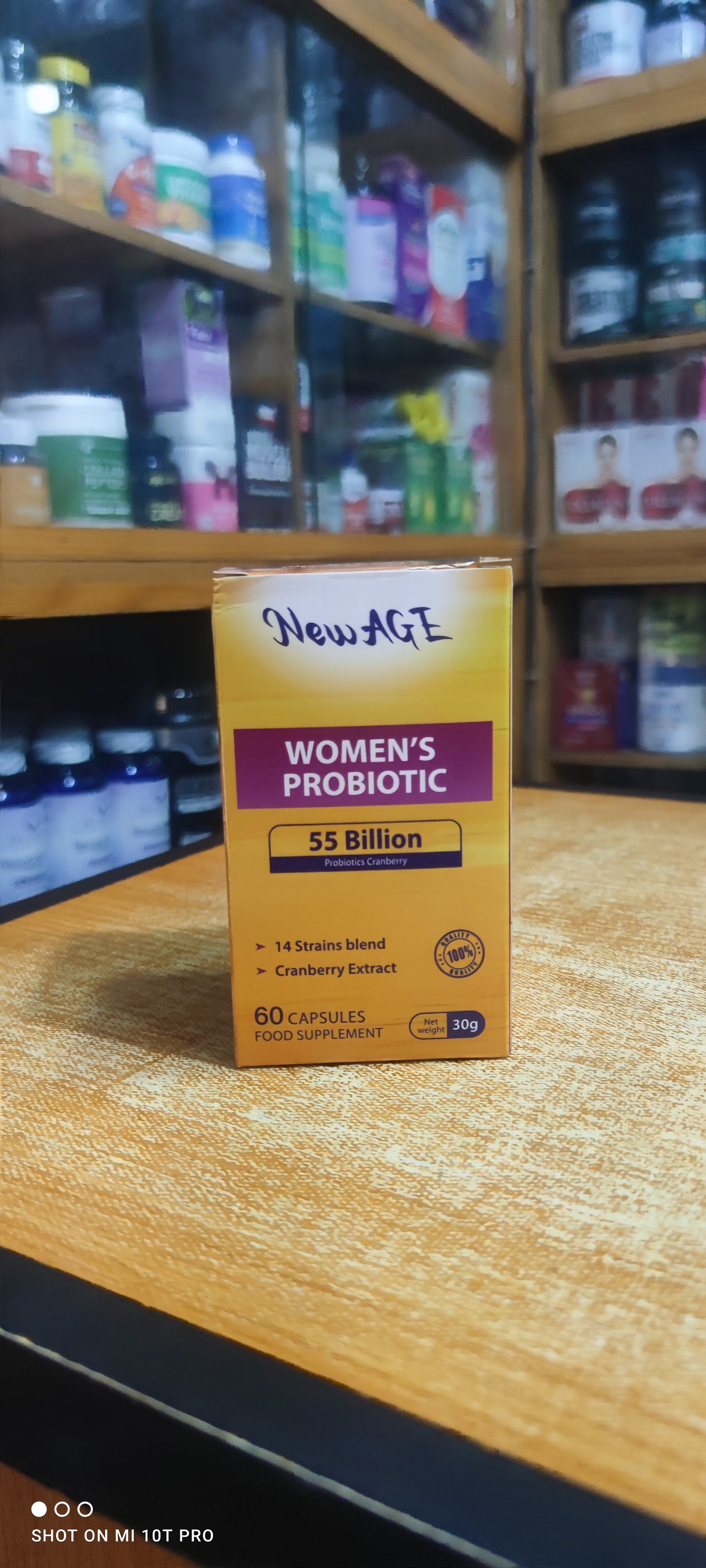 NEW AGE WOMEN'S PROBIOTICS, 55 BILLION PROBIOTICS WITH CRANBERRY EXTRACT X 60 CAPSULES