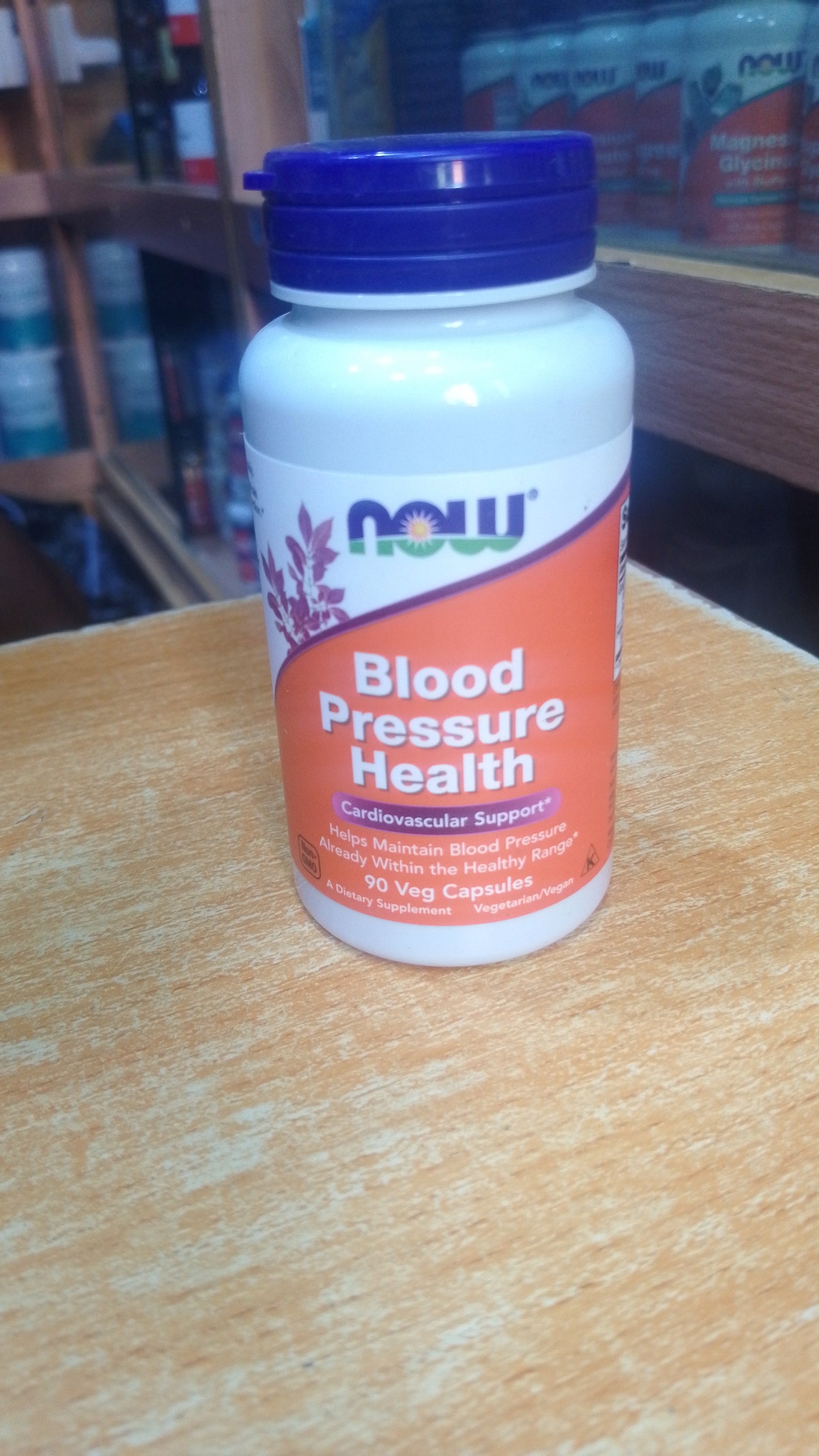 NOW BLOOD PRESSURE HEALTH: FOR CARDIOVASCULAR SUPPORT X 90 VEG CAPSULES