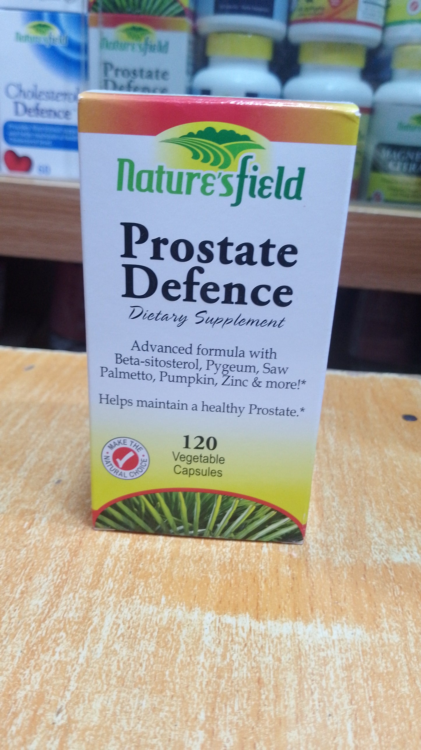 NATURE'S FIELD PROSTATE DEFENCE – ADVANCED FORMULA (120 VEGETABLE CAPSULES)