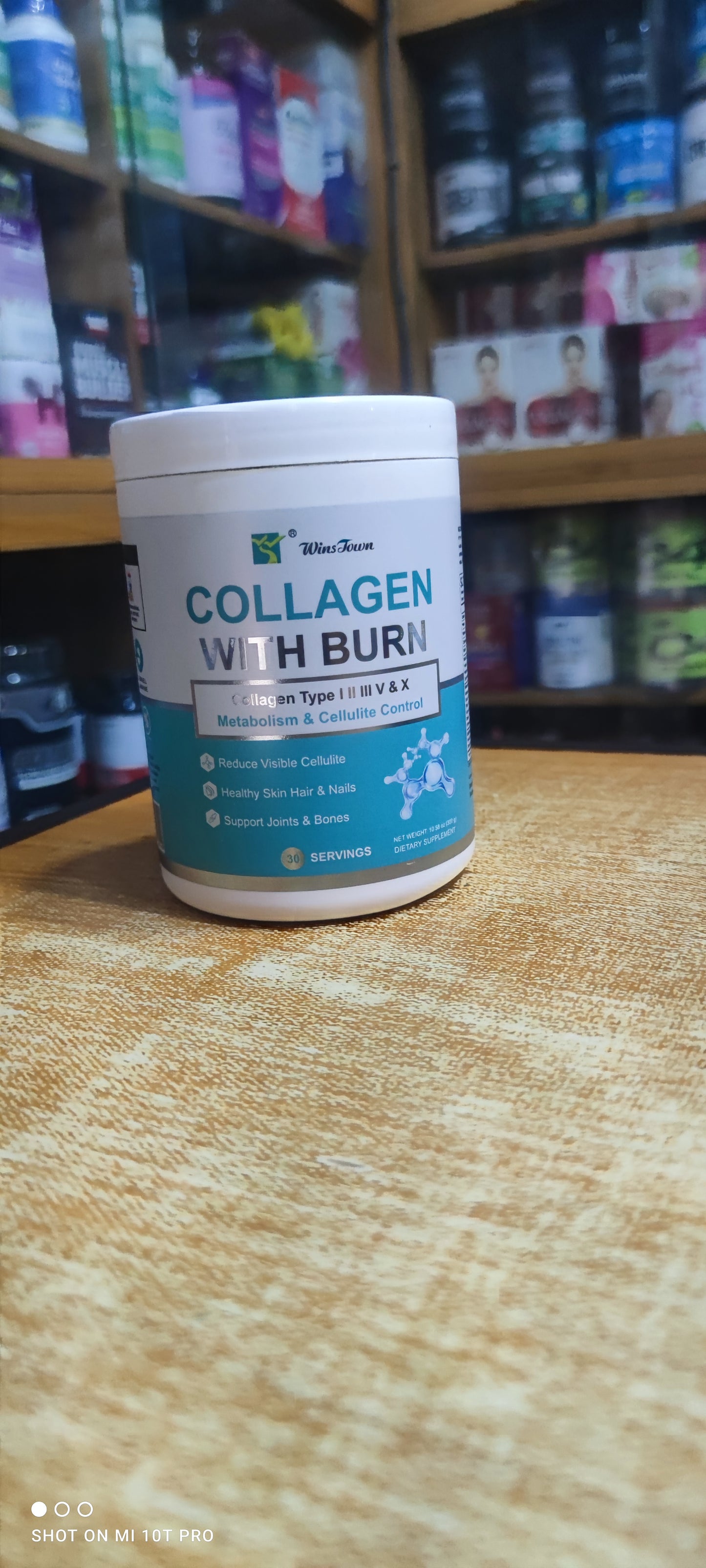 WINS TOWN COLLAGEN WITH (COLLAGEN TYPE I, II, III, IV & V) X 30 SERVINGS