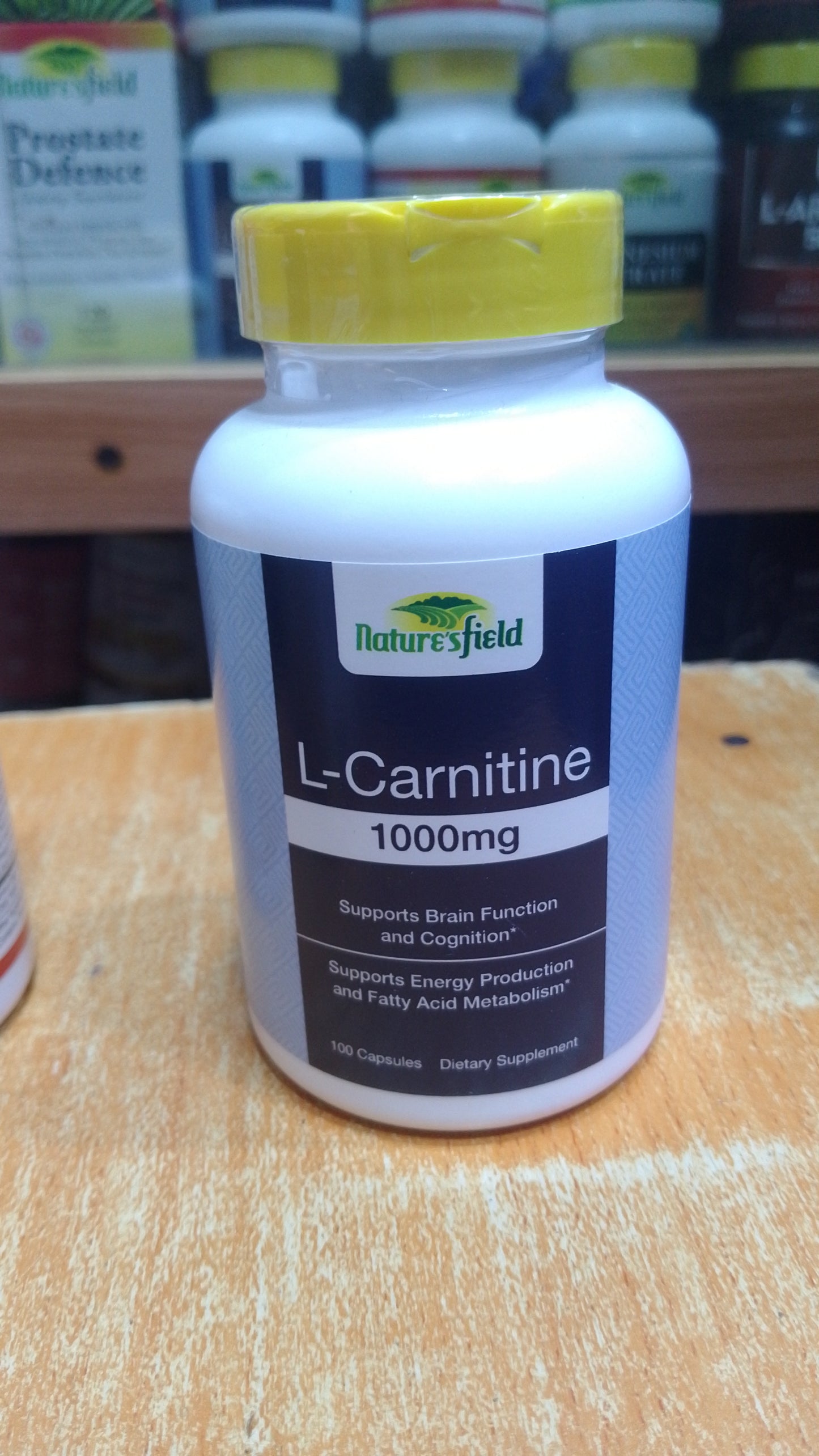 NATURE'S FIELD L- CARNITINE 1000MG X 100 CAPSULES