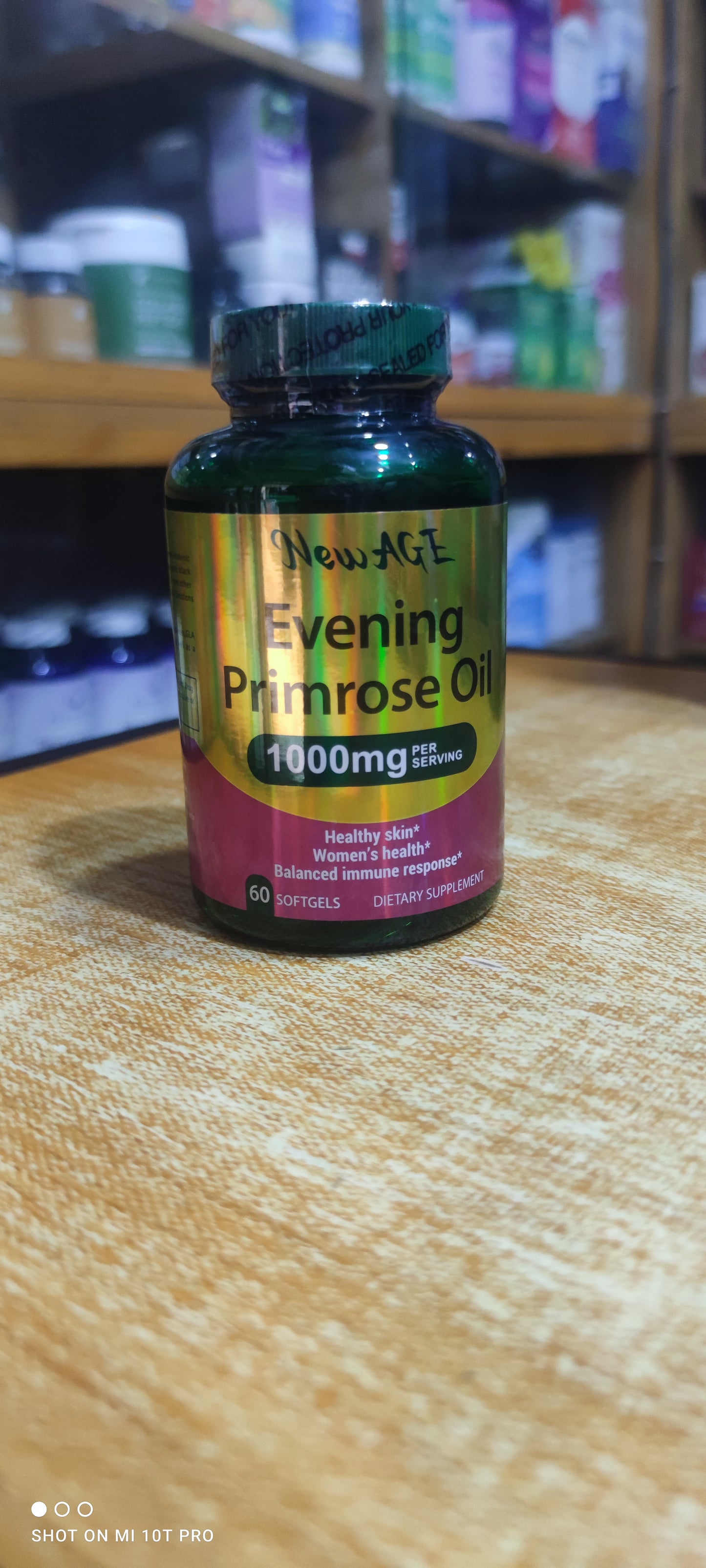 NEW AGE EVENING PRIMROSE OIL 1000MG X 60 SOFTGELS
