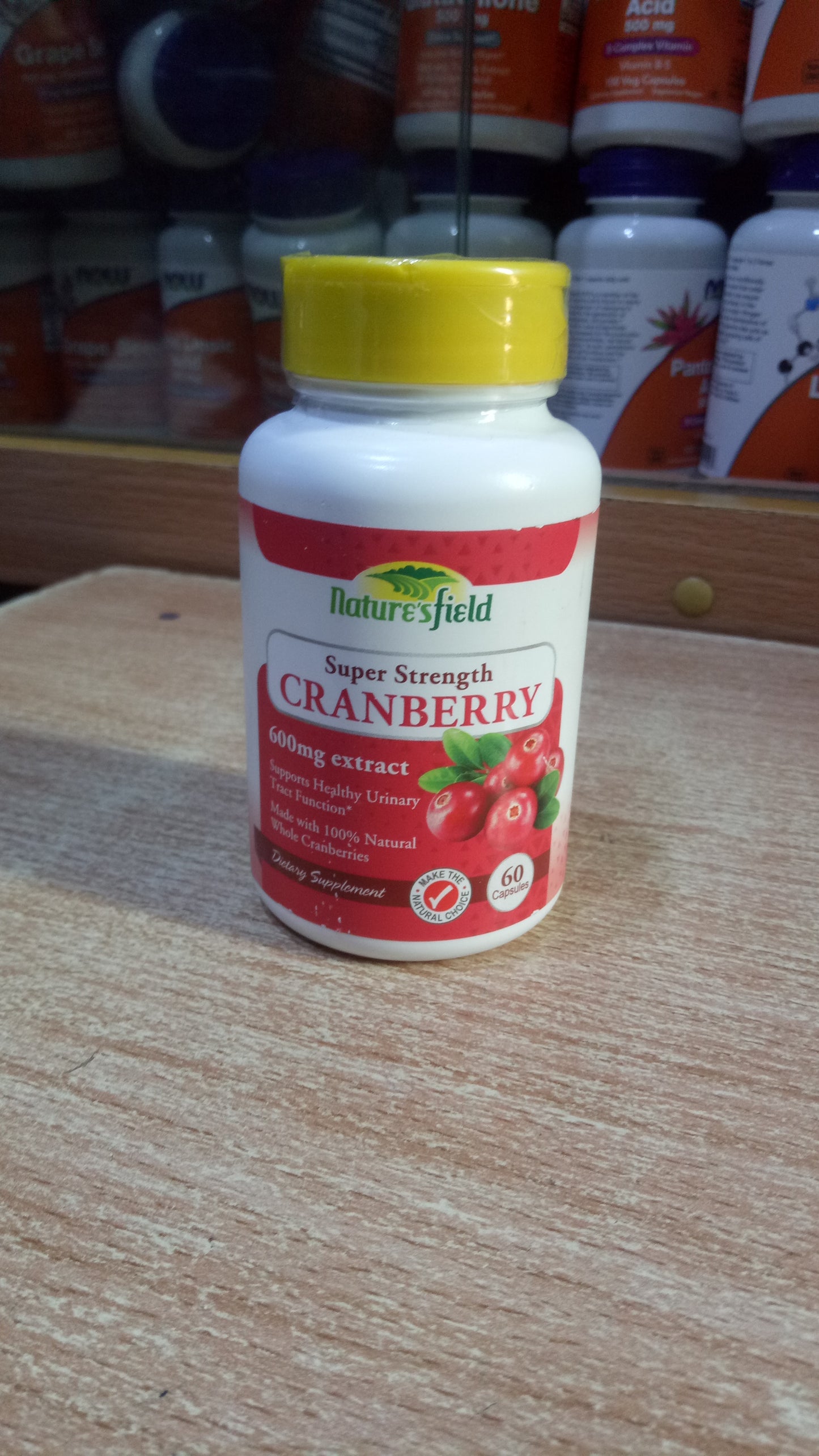 NATURE’S FIELD SUPER STRENGTH CRANBERRY X 60 CAPSULES