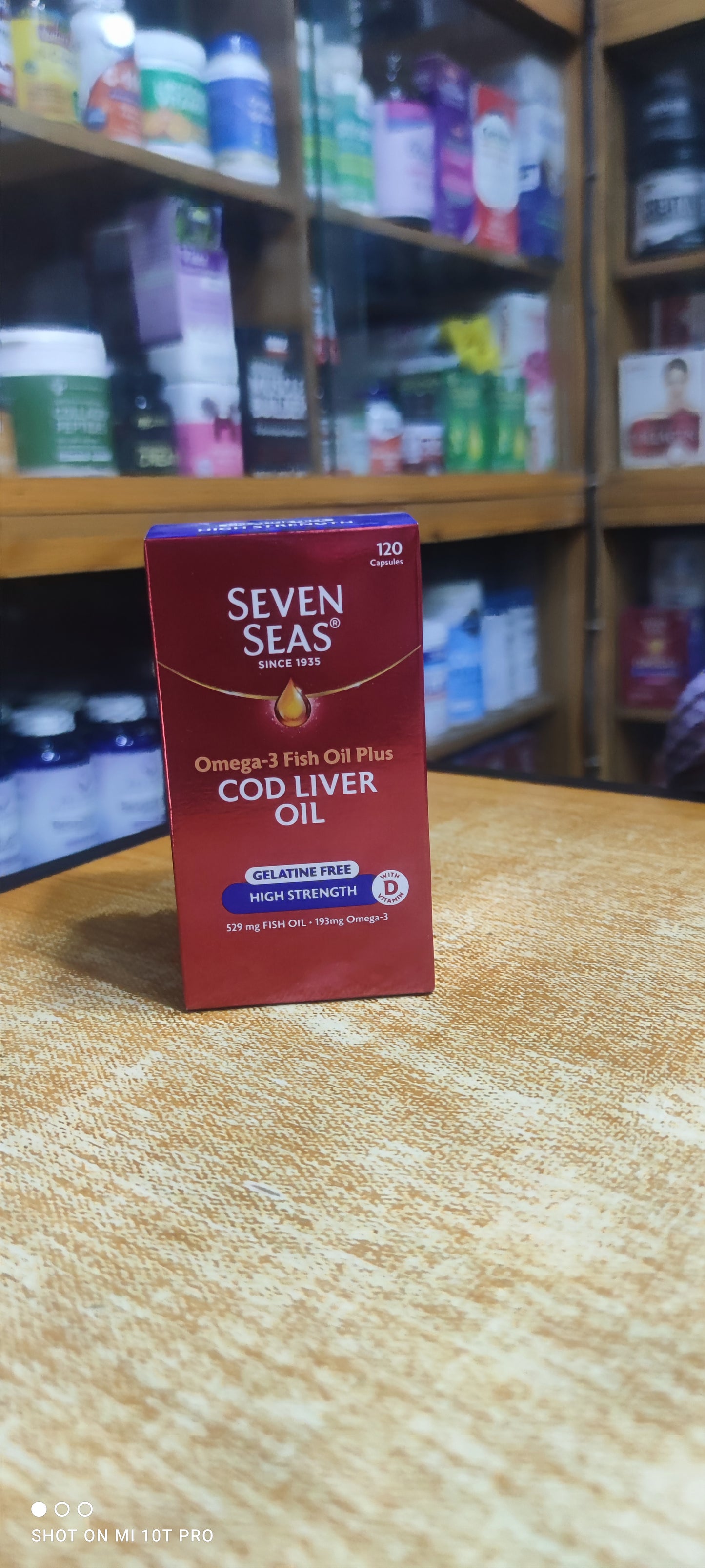 SEVEN SEAS OMEGA 3+COD LIVER OIL, HIGH STRENGTH X 120 CAPSULES
