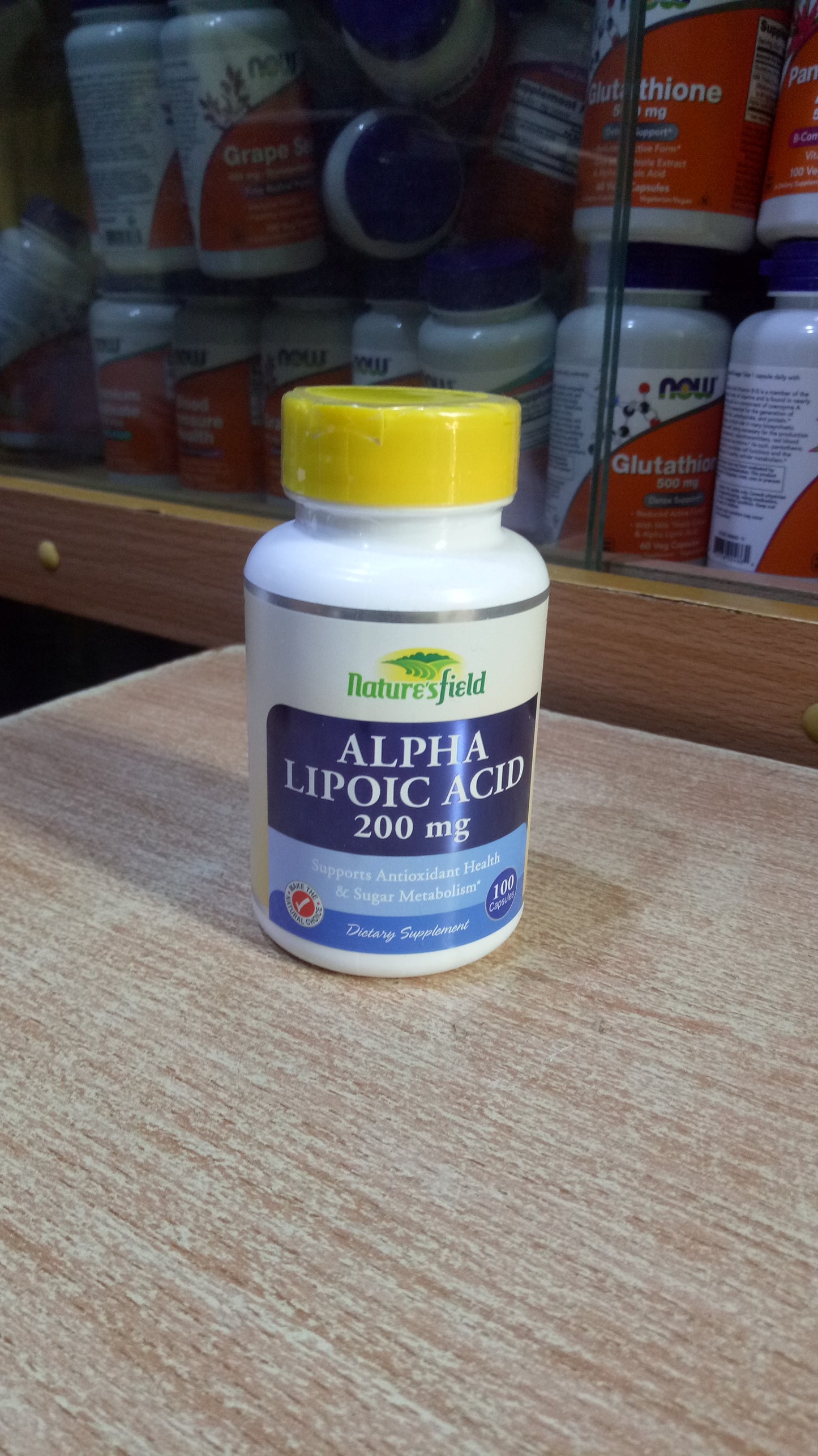 NATURE'S FIELD ALPHA LIPOIC ACID 200MG X 100 CAPSULES