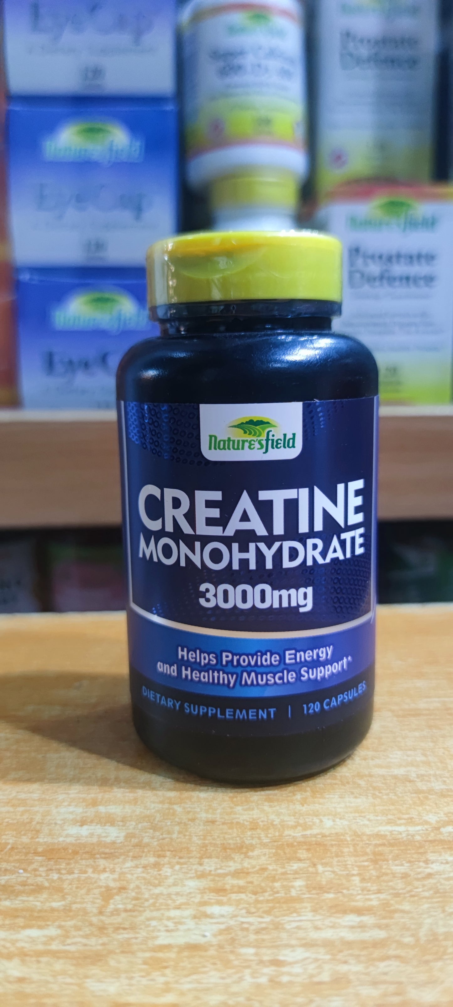 NATURE'S FIELD CREATINE MONOHYDRATE 3000MG X 120 CAPSULES