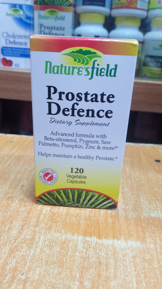 NATURE'S FIELD PROSTATE DEFENCE – ADVANCED FORMULA (120 VEGETABLE CAPSULES)