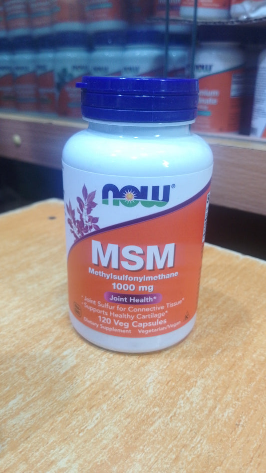 NOW MSM 1000MG X 120 VEG CAPSULES