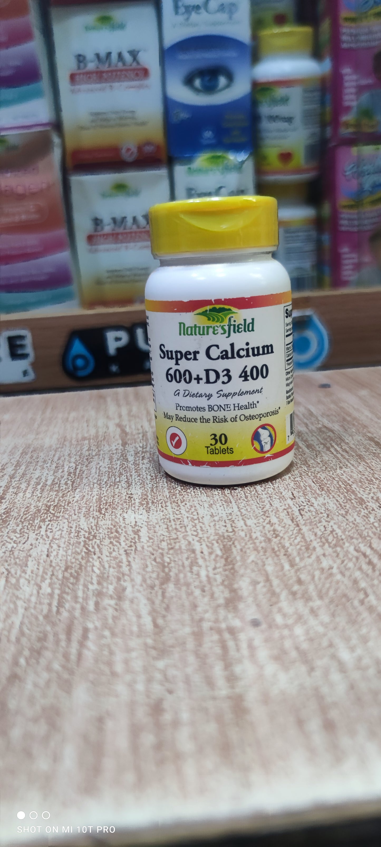 NATURE'S FIELD SUPER CALCIUM 600 + D3 400 X 30 TABLETS