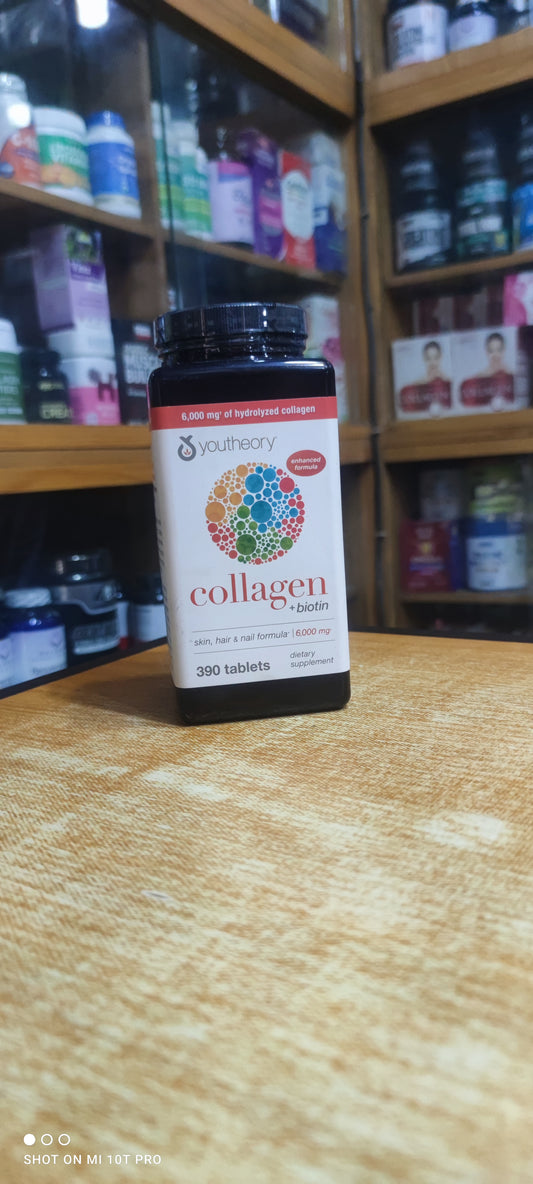 YOUTHTHEORY COLLAGEN + BIOTIN 6000MG X 390 CAPSULES