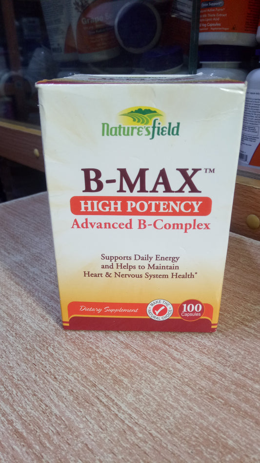 NATURE'S FIELD ADVANCED B-COMPLEX X 100 TABLETS